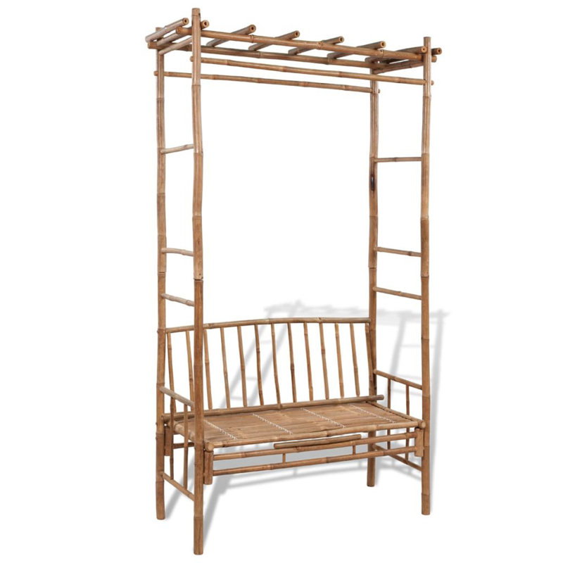 Garten Living Rosenbogen mit Bank aus Massivholz Wayfair.de